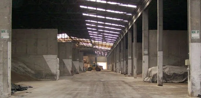 Galpão industrial da Zanon em obras
